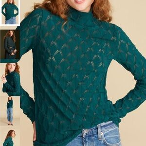 Amour Vert Chaney Crochet Top — Size L